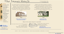 Desktop Screenshot of jameshousemuseum.org