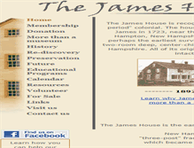 Tablet Screenshot of jameshousemuseum.org